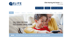 Desktop Screenshot of elitehearingaids.com